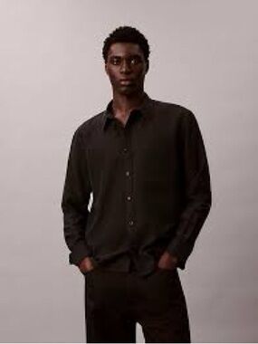 rag & bone Men's Black Dress Shirt